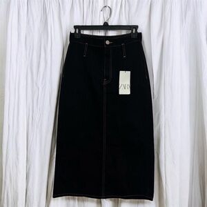 Zara Black Pencil Skirt